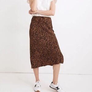 Madewell drawstring midi slip skirts